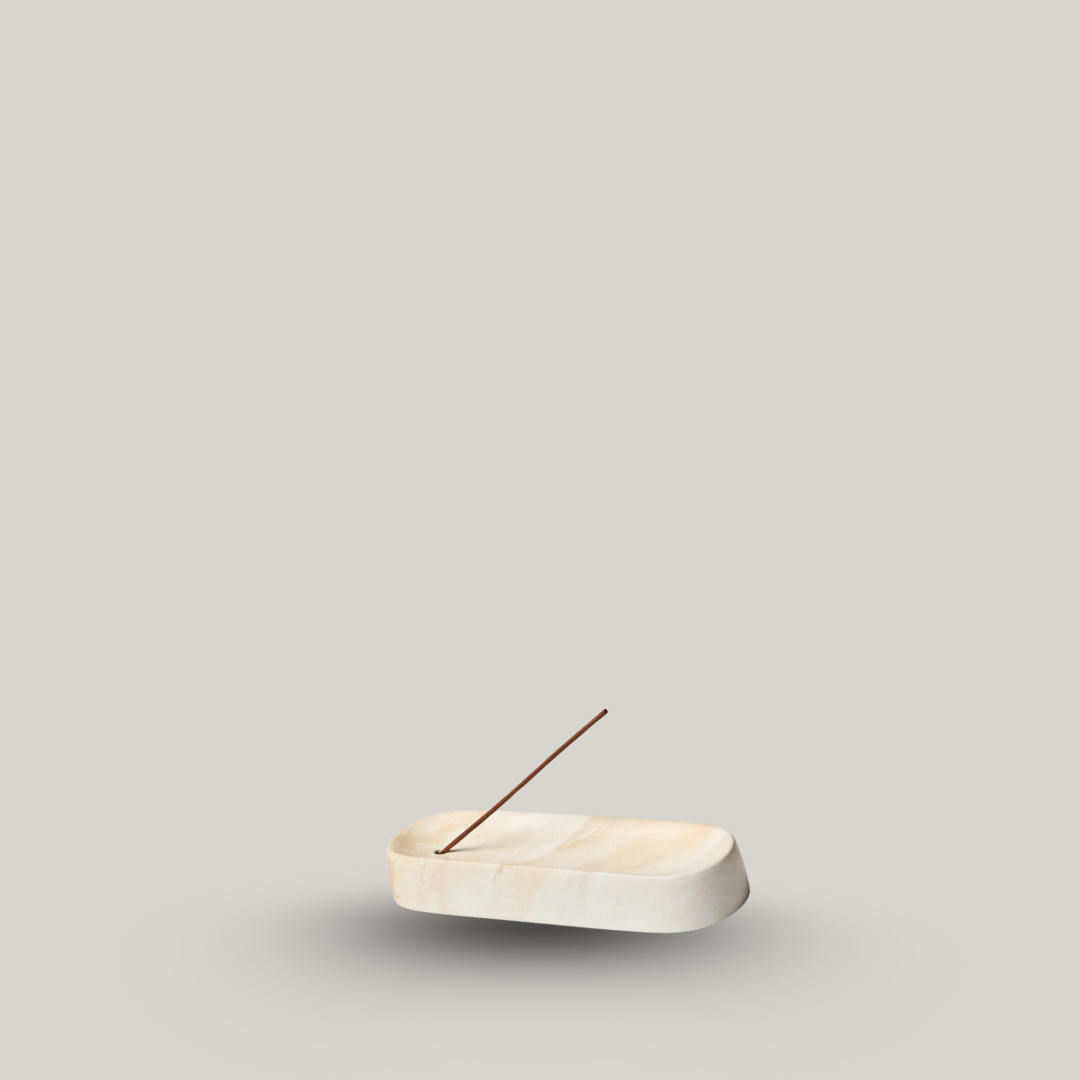 GENTLE HABITS Ceramic Incense Holder - White