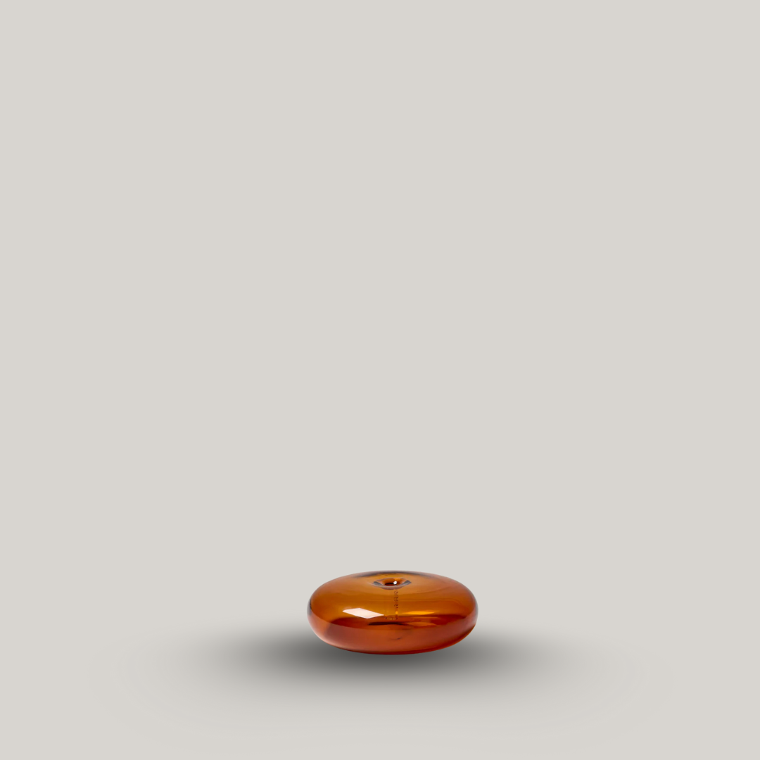 GENTLE HABITS Glass Incense Holder - Amber